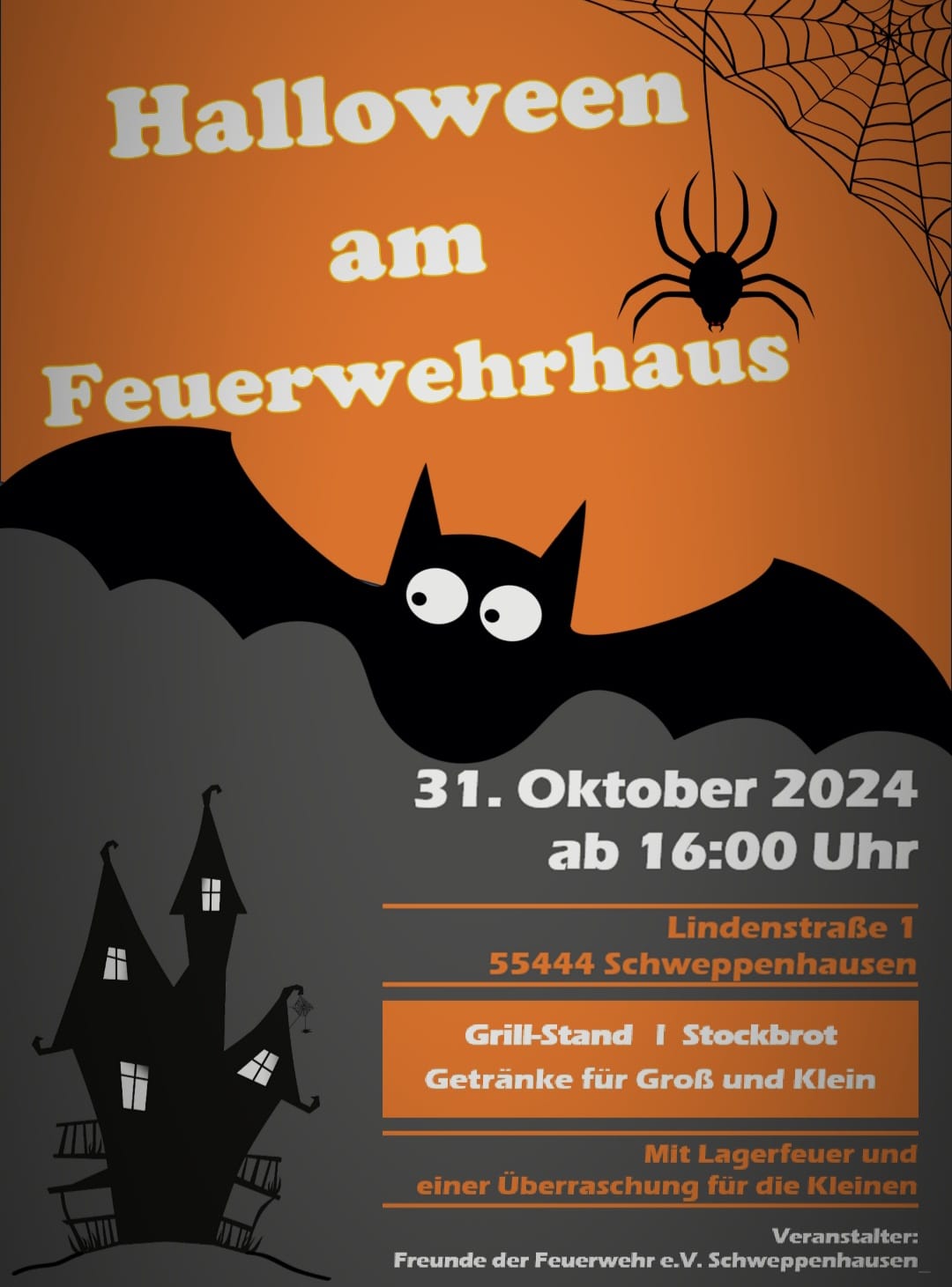 Halloween béi der Feuerwehr Schweppenhausen